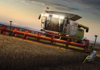 A Claas Lexion combine is a familiar sight to many in Lincolnshire.