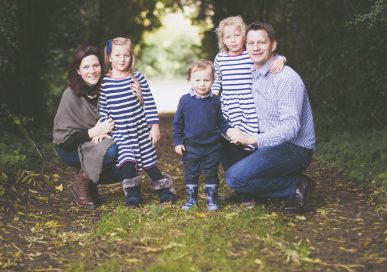 Hannah, Lara, Oliver, Amelia and Jack near their home in Brigg.