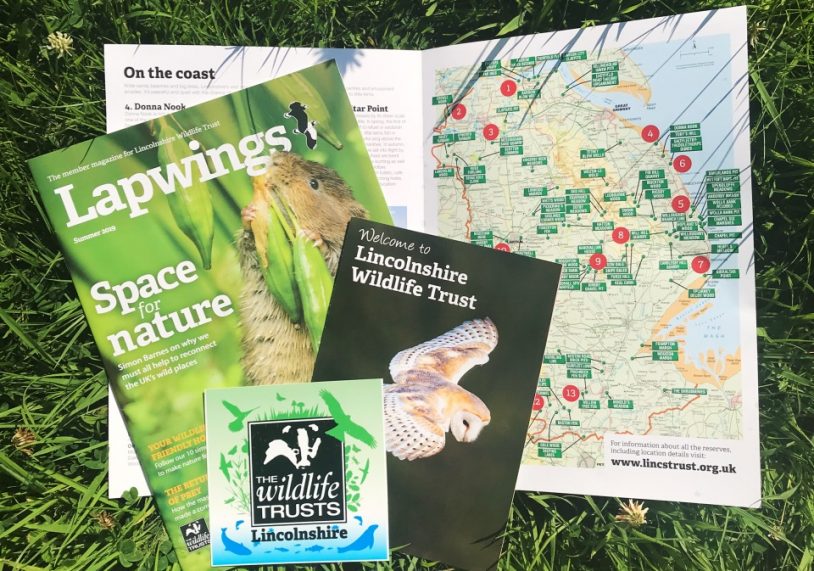 Lincolnshire Wildlife Trust Membership pack