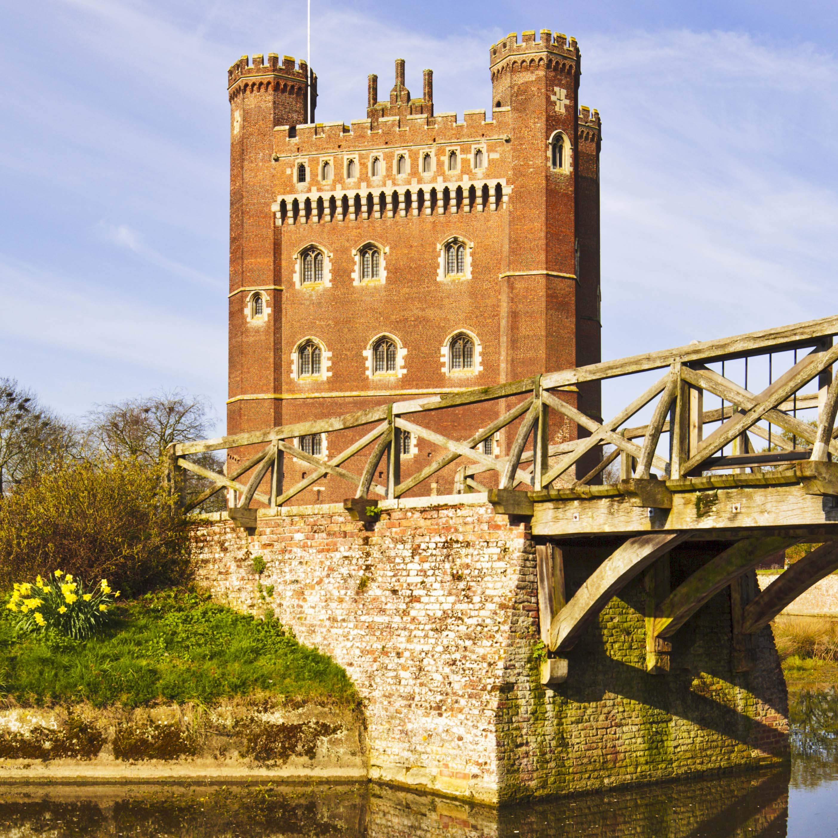 The east front of the Great Tower of Tattershall Castle