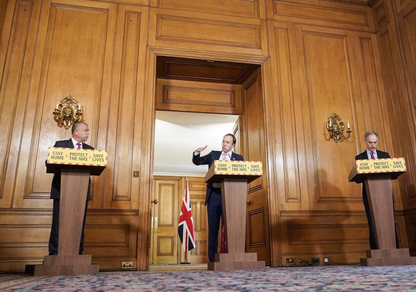 Jonathan Van Tam giving a Downing Street Briefing