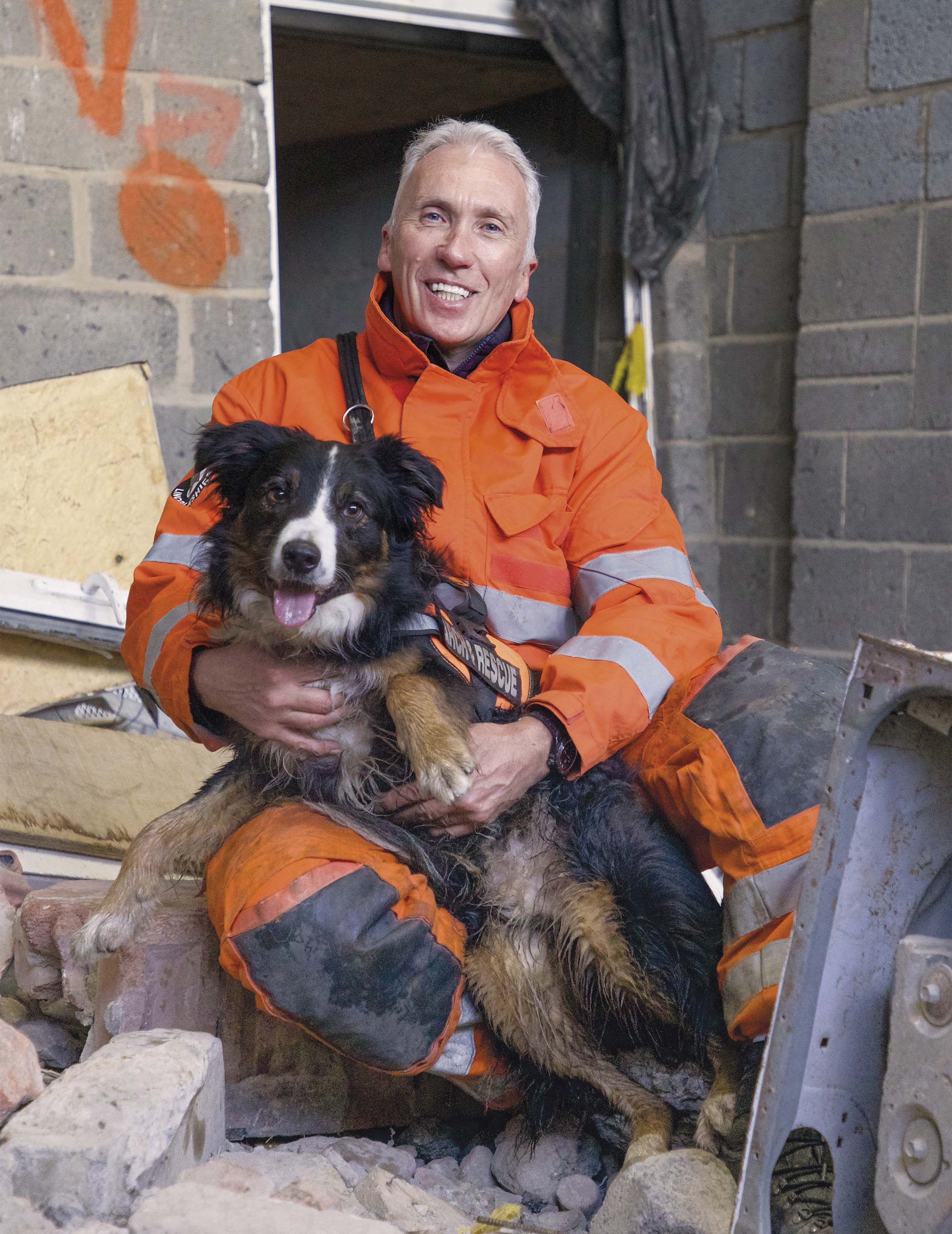 Neil Woodmansey and Colin the Border Collie