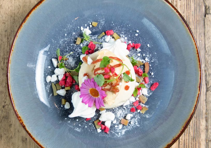 Kitchen garden rhubarb
Eton mess cheesecake, £8