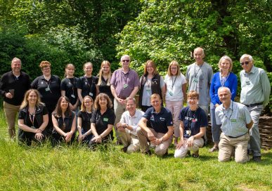 Tim Peake and the team at Woolsthorpe Manor.