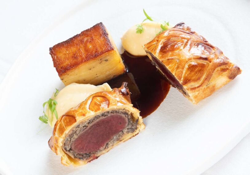 Venison Wellington at Washingborough Hall Hotel