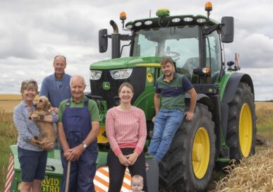 The Armstrong family, harvesting in Bardney.