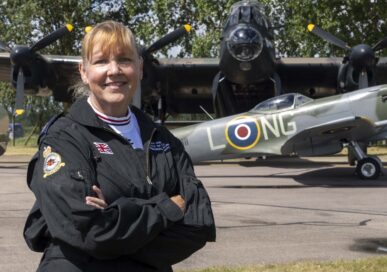 The Battle of Britain Memorial Flight's Carol Russell.