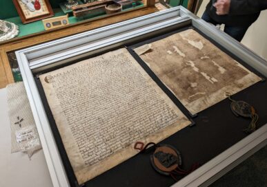 Two Charters of King Edward I, c.1301. Image: City of Lincoln.