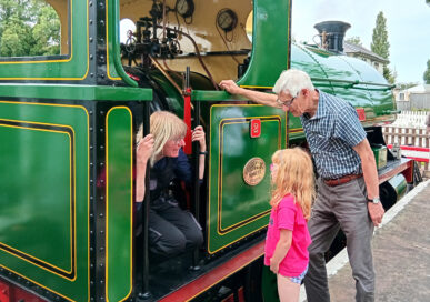 Andrea Laister of the Lincolnshire Wolds Railway Society