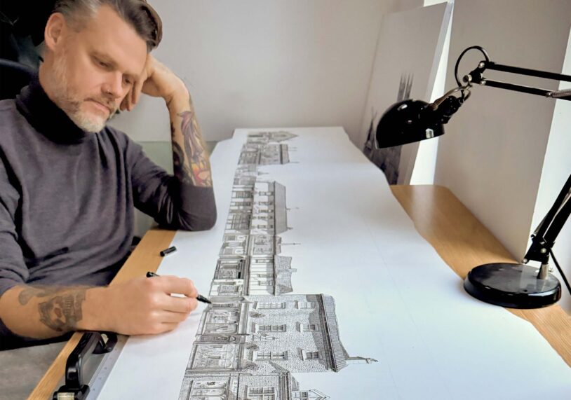 Matthew Wright, Lincoln illustrator and artist.