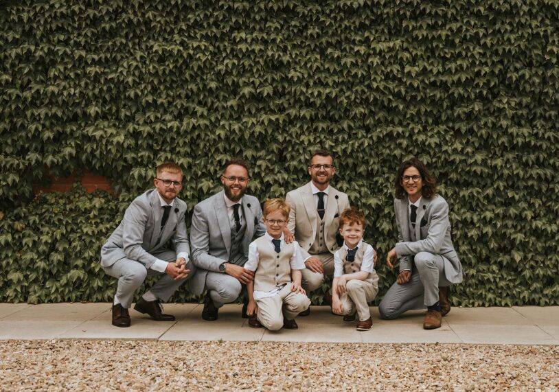Bride and groom Caitlin and Brad Zealand on their wedding day near Lincoln, hollybryanphotography.co.uk