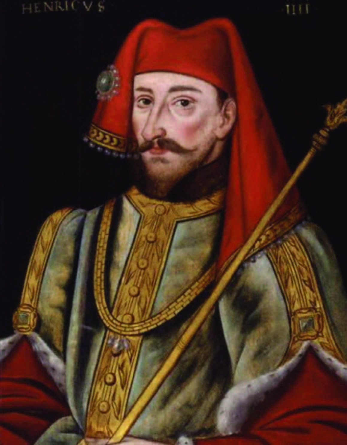 Painted portrait of Bolingbroke-born King Henry IV of England.