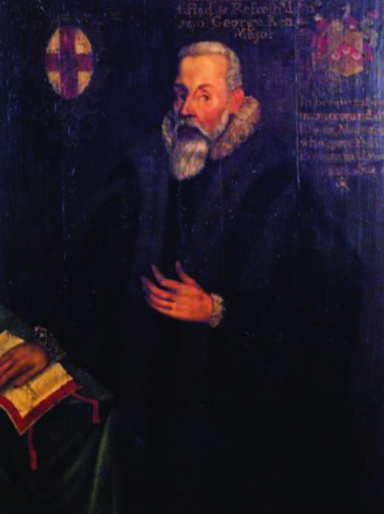 Painted portrait of Lincolnshire philanthropist Thomas Sutton.
