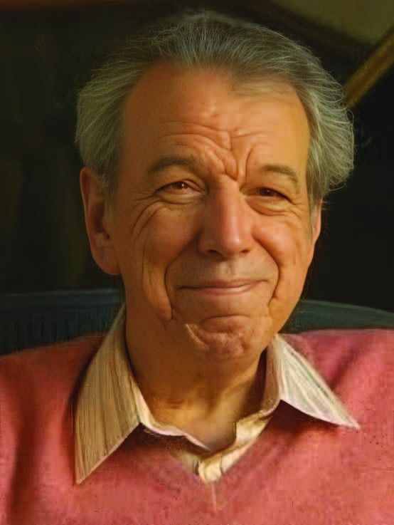Colour portrait of Cleethorpes-born songwriter Rod Temperton.
