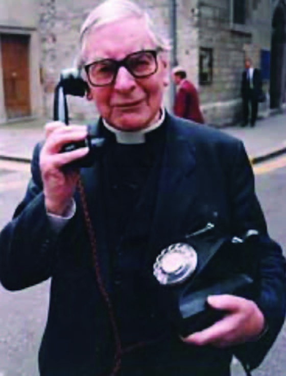 Colour photograph of Lincolnshire clergyman and Samaritans founder Chad Varah.