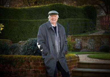 Sir Tim Rice, portrait by Nicky Johnston.