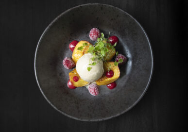 Peach Melba at The George & Dragon, Seaton.