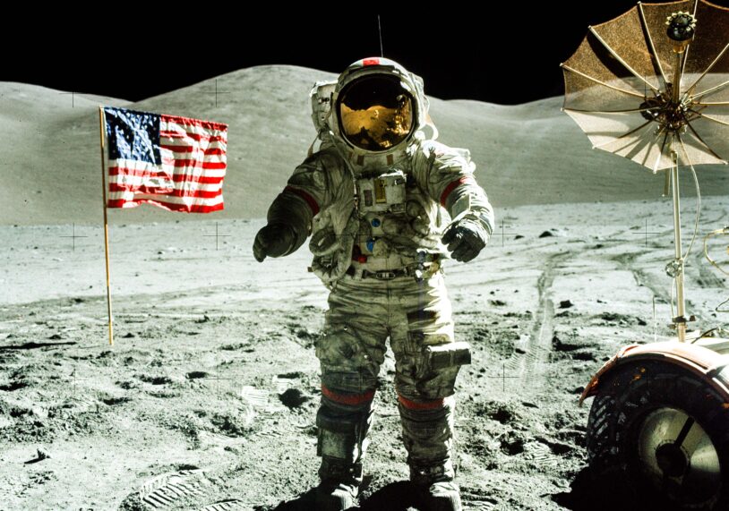 Gene Cernan of Apollo 17, the last time man walked on the moon. Image: Nasa.