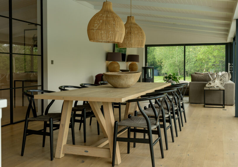 Open-plan interior of The Barn, Belton in Rutland
