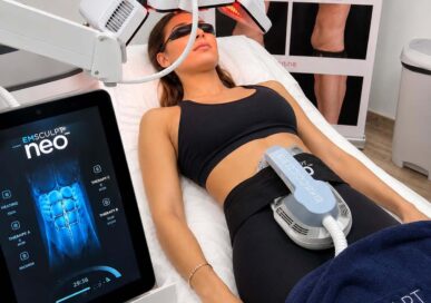 Emsculpt Neo at Calve Clinic, based at Rutland Garden Village near Oakham