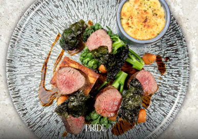 Refined seasonal dish representing dining in Rutland and Stamford