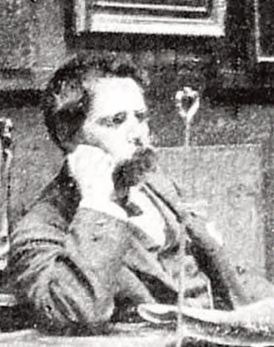 Historic portrait of Nelson Dawson, Stamford-born artist and designer
