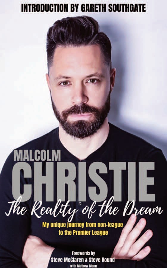 Book cover featuring Stamford-born footballer Malcolm Christie