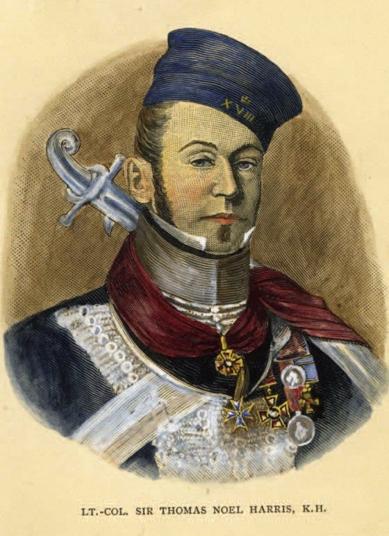 Portrait of Sir Thomas Noel Harris, Rutland-born Waterloo veteran