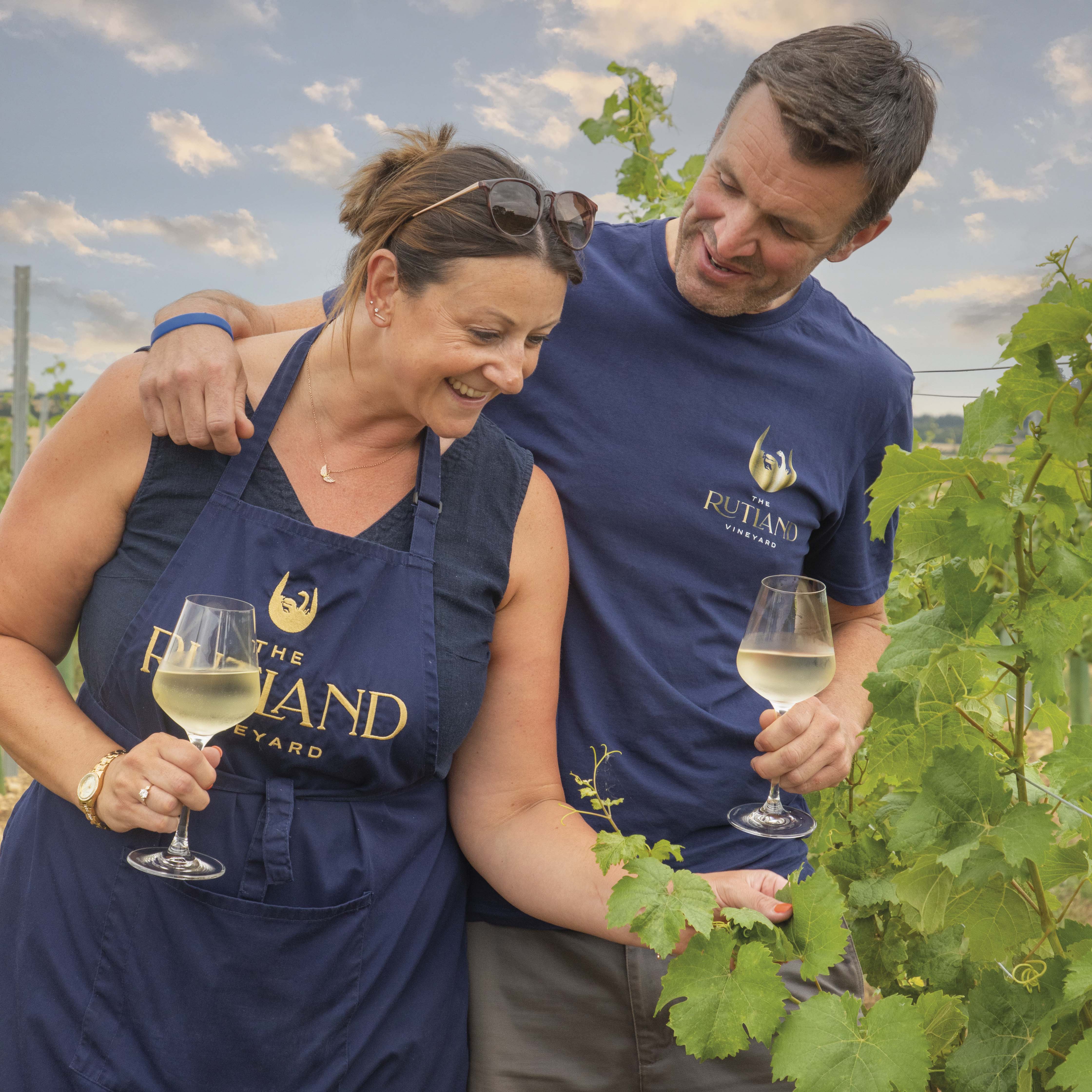 Vines growing at The Rutland Vineyard