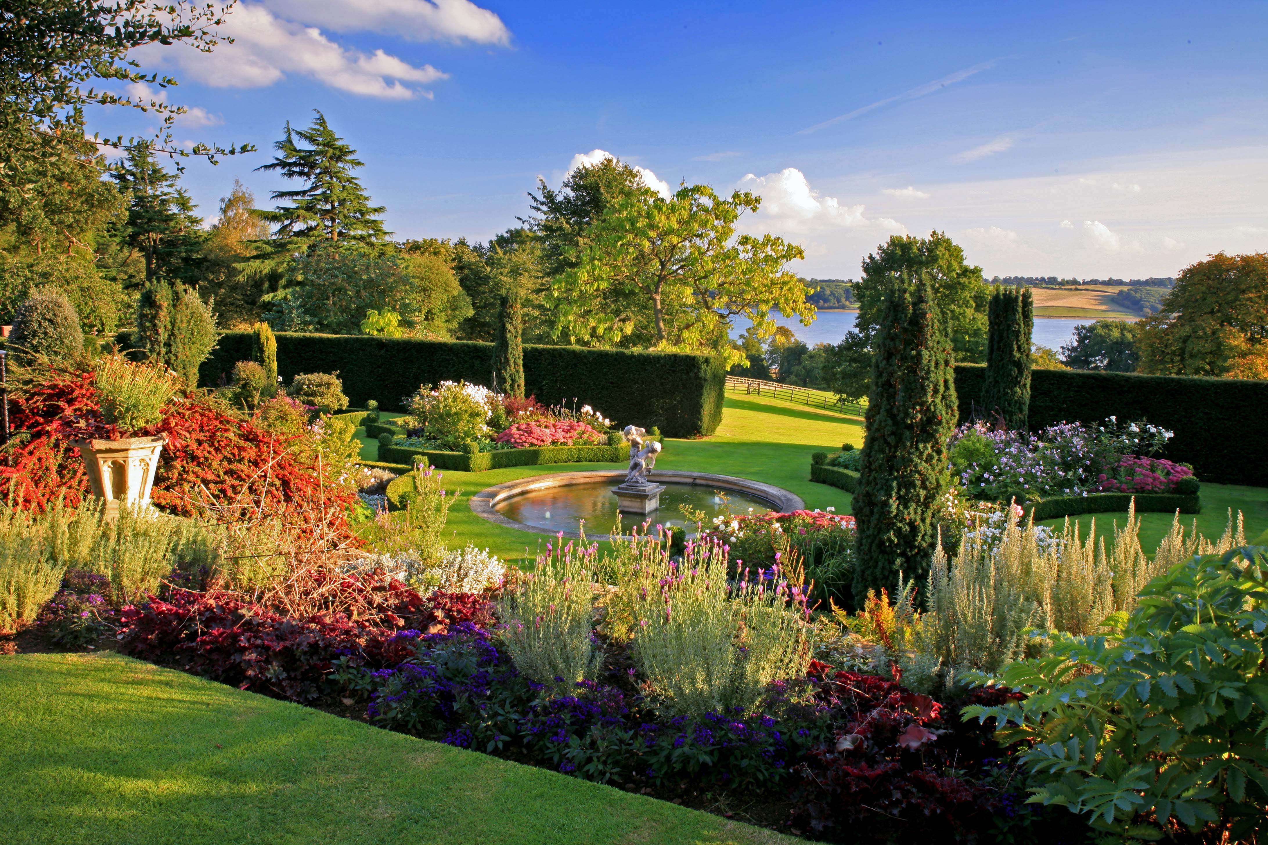 Summer in the grounds of Hambleton Hall.