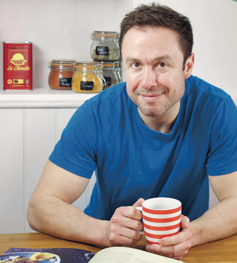 Simon Spooner in his kitchen at home.