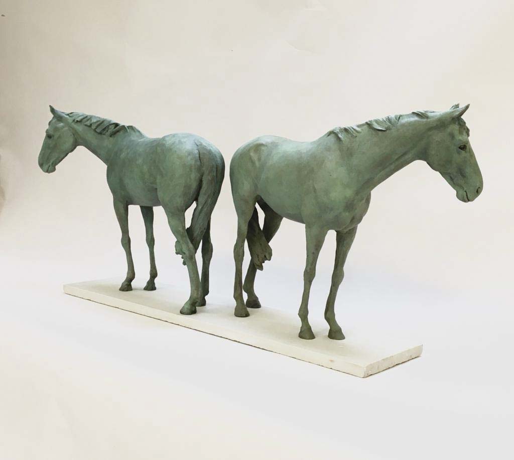 At Grass, Bronze Verdigris, 13.5″ x 35.5″ x 7″ £12,600.