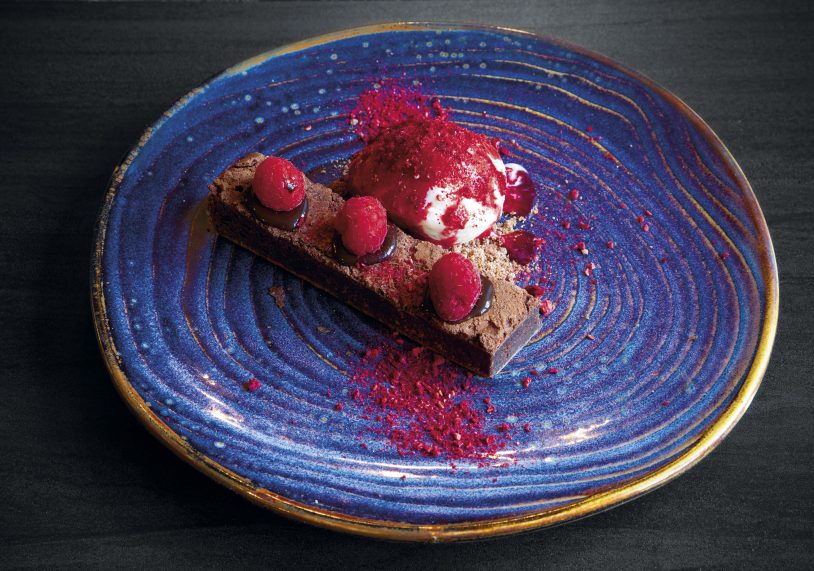 The Millstone at Barnack's chocolate brownie