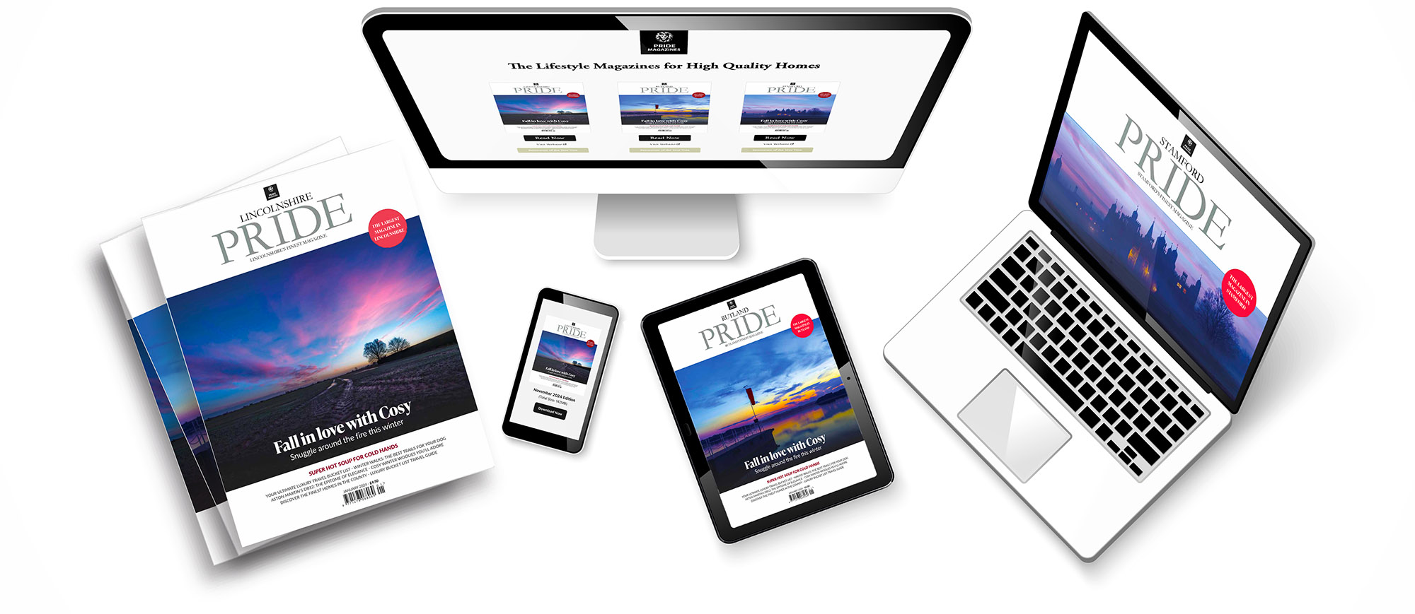 Pride Magazines in print and on devices
